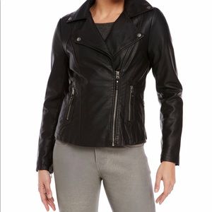 max studio faux leather jacket